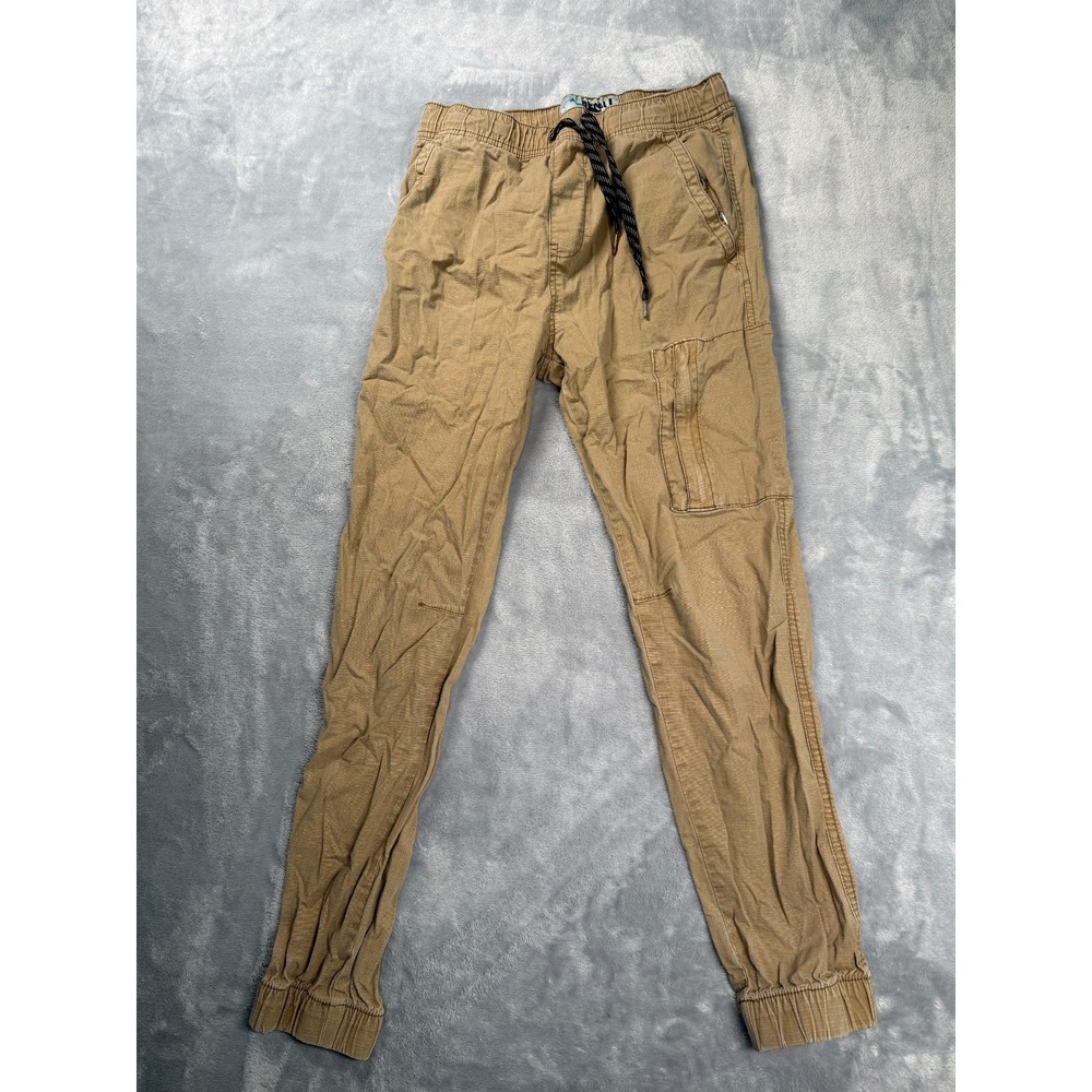 Denali Cargo Jogger Pants Mens Small Tan Drawstring Waist Mid Rise Tapered Leg